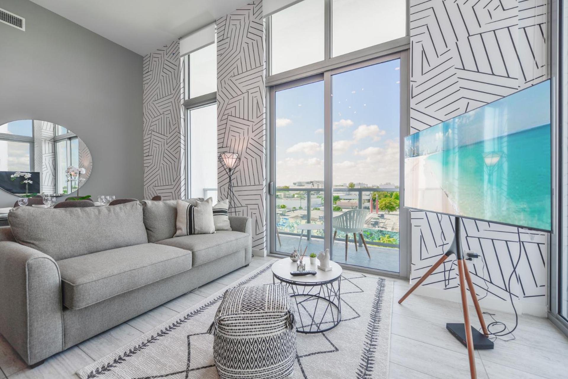 Appartamento Luxury 1/1 + Den Modern In Design District Miami